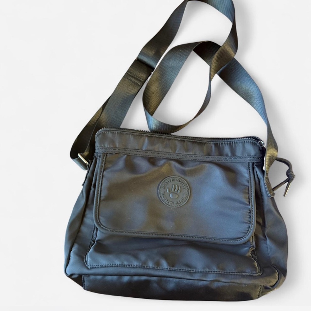 Bearpaw Black Nylon Crossbody Bag